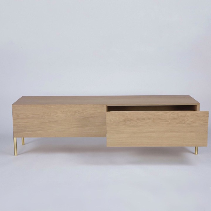 Komoda dębowa w naturalnym kolorze Laval