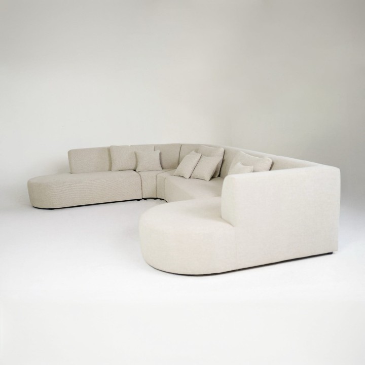 Nowoczesna sofa modułowa tapicerowana.