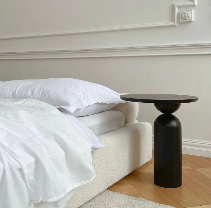 Stolik dębowy czarny Ombre I